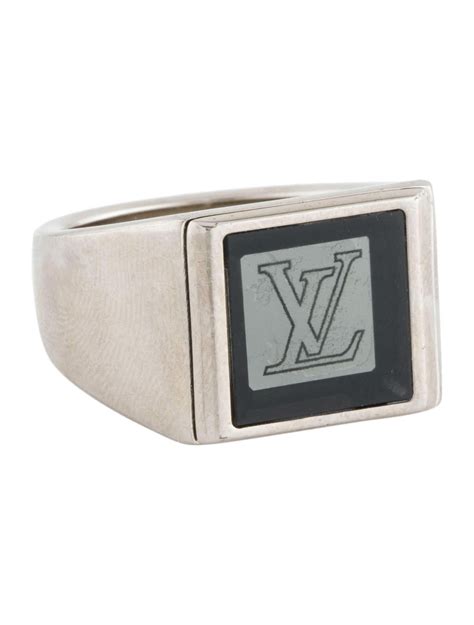 lv signet ring|louis vuitton lv initials.